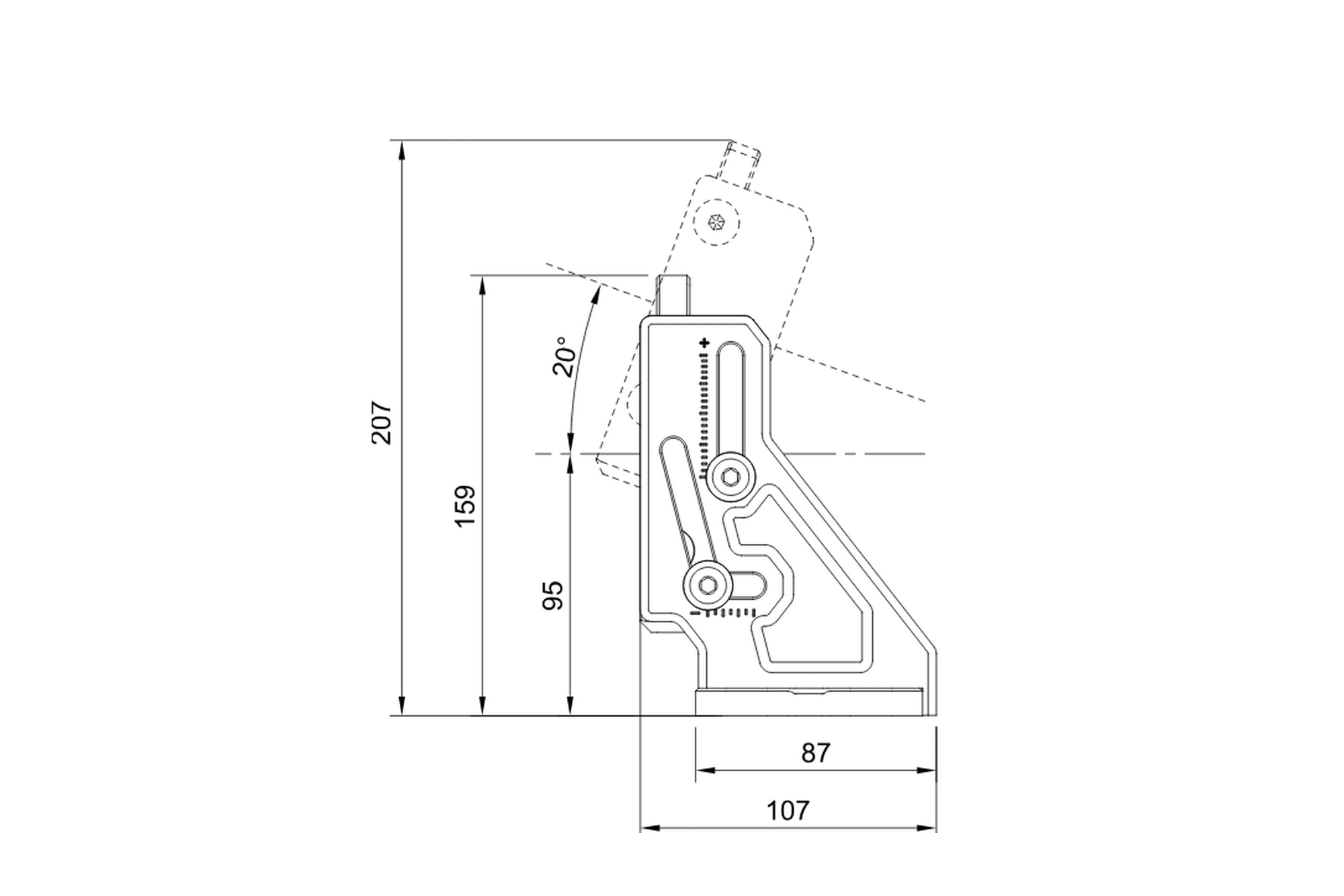 SIDE · TILT GEOMETRY — The measurements you need to know