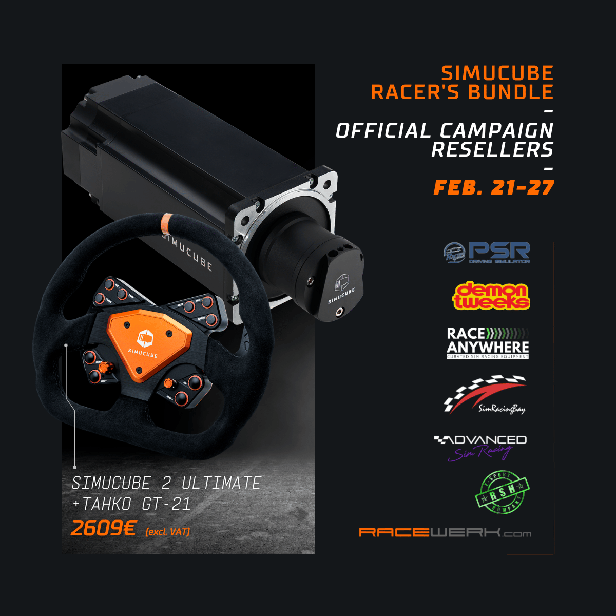 セール　Simucube2 Sport  ハンコン  おまけ Fanatec LIMITED-BUNDLE-CAMPAIGN-1200-×