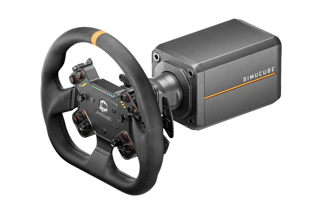 Simucube Valo Leather x Simucube 3 Wheelbase